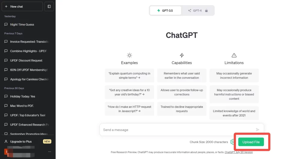 How to Upload a Word Document or PDF to ChatGPT?